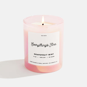 100% soy wax, hand-poured in ultra small batches in Los Angeles, CA. Made with a lead-free cotton wick and premium fragrance and essential oils for a clean burn. grapefruit, mandarin, orange, lemon, thyme, bergamot, buchu leaf